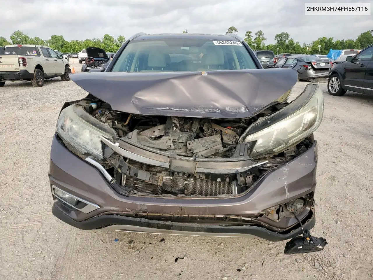 2015 Honda Cr-V Exl VIN: 2HKRM3H74FH557116 Lot: 56243245