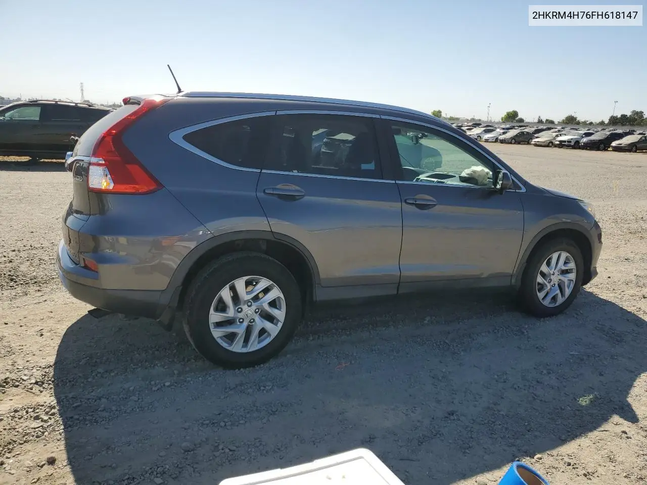 2015 Honda Cr-V Exl VIN: 2HKRM4H76FH618147 Lot: 61294695