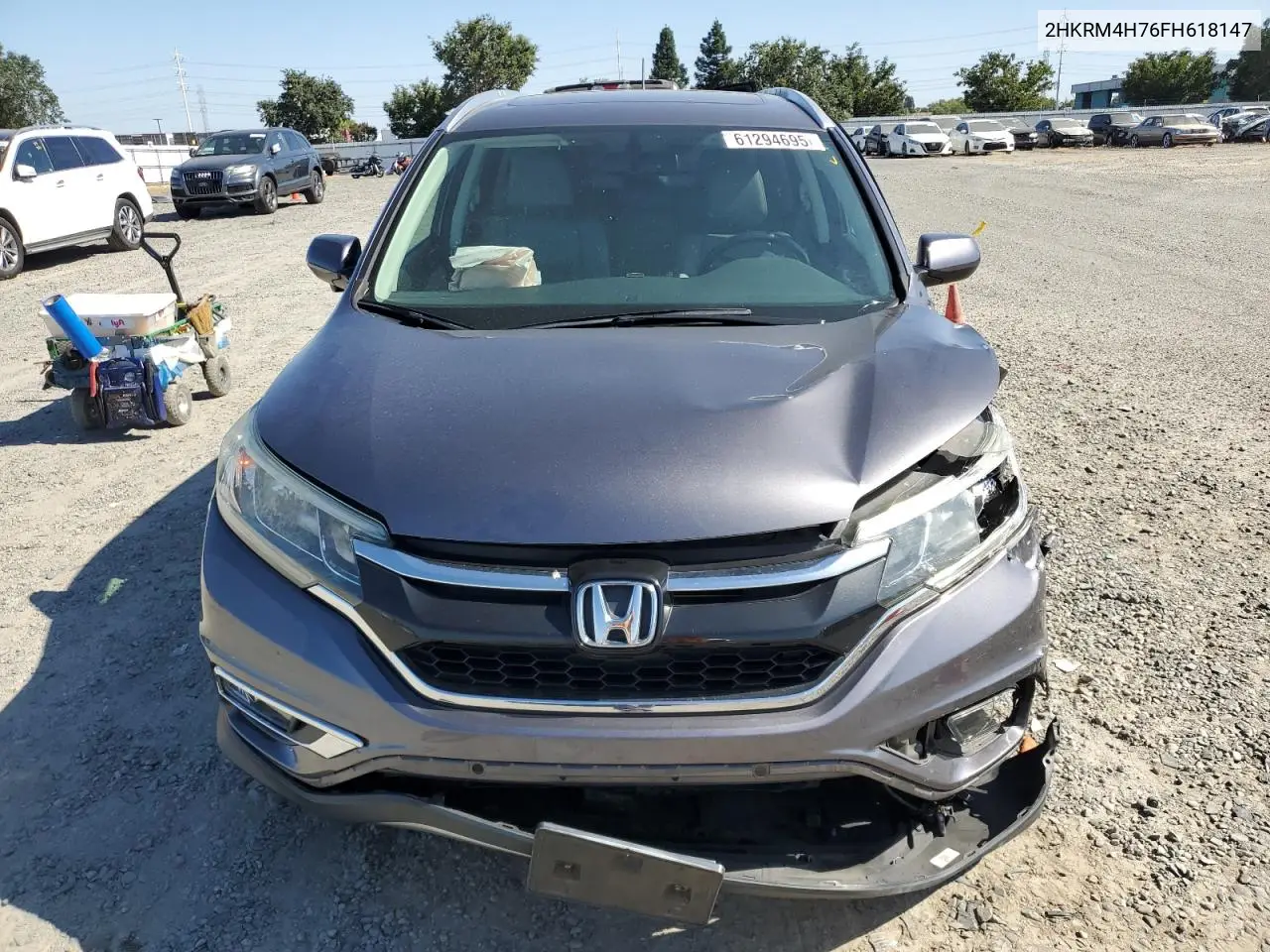 2015 Honda Cr-V Exl VIN: 2HKRM4H76FH618147 Lot: 61294695