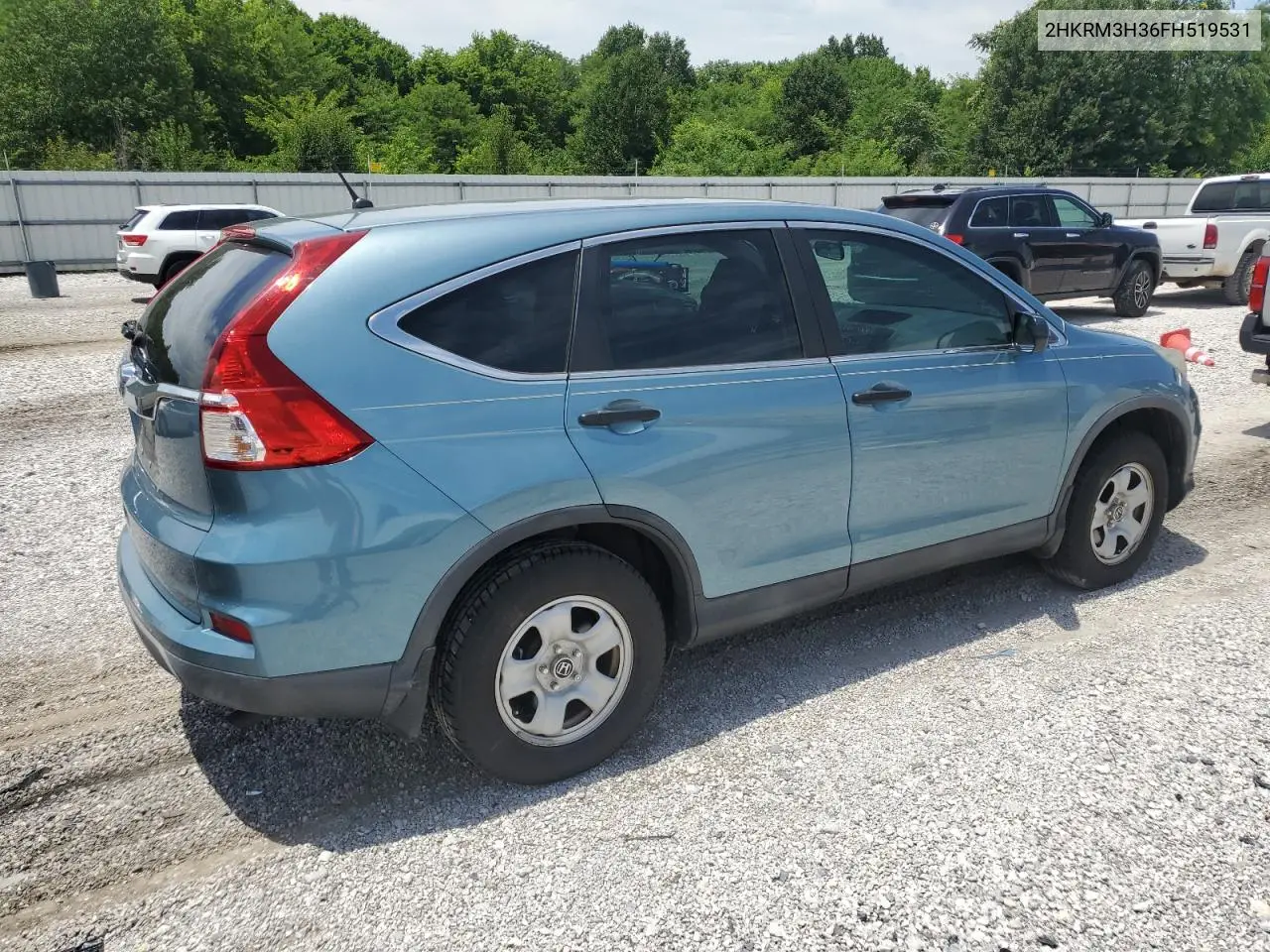 2015 Honda Cr-V Lx VIN: 2HKRM3H36FH519531 Lot: 61587685