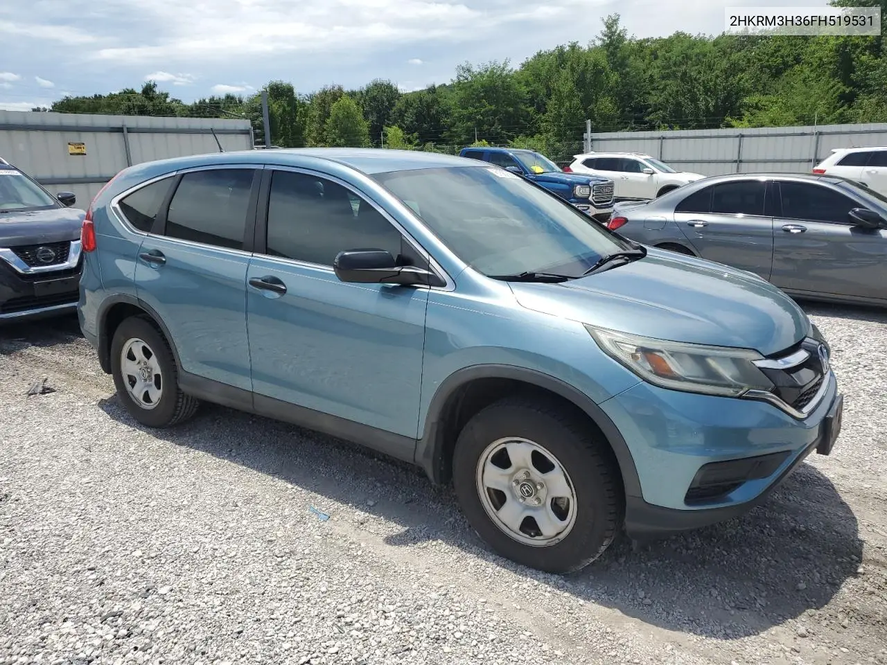 2015 Honda Cr-V Lx VIN: 2HKRM3H36FH519531 Lot: 61587685