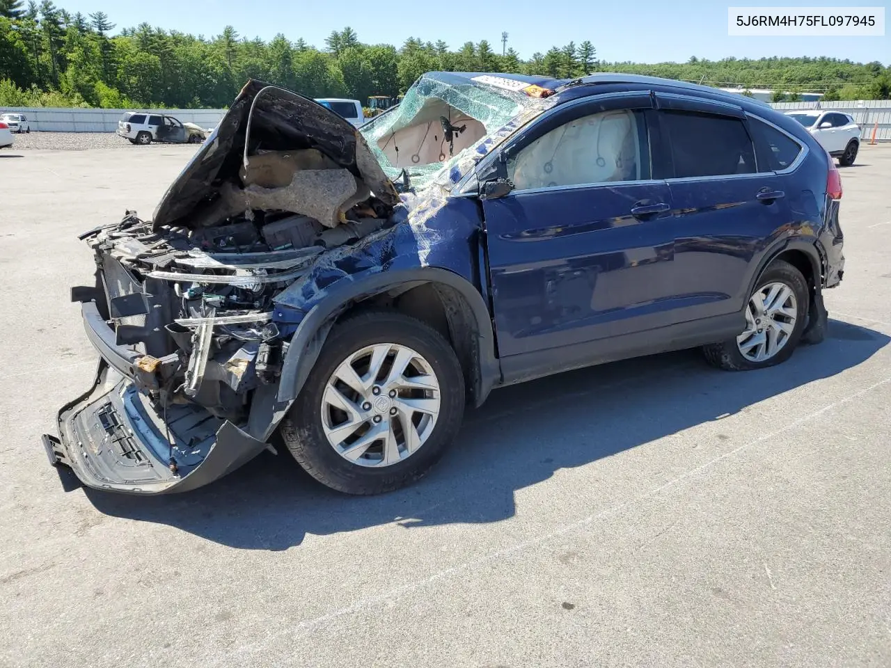2015 Honda Cr-V Exl VIN: 5J6RM4H75FL097945 Lot: 62728955