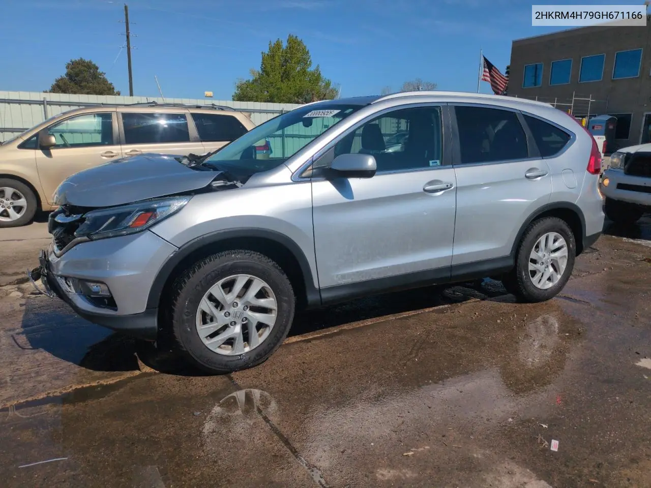 2016 Honda Cr-V Exl VIN: 2HKRM4H79GH671166 Lot: 55865955
