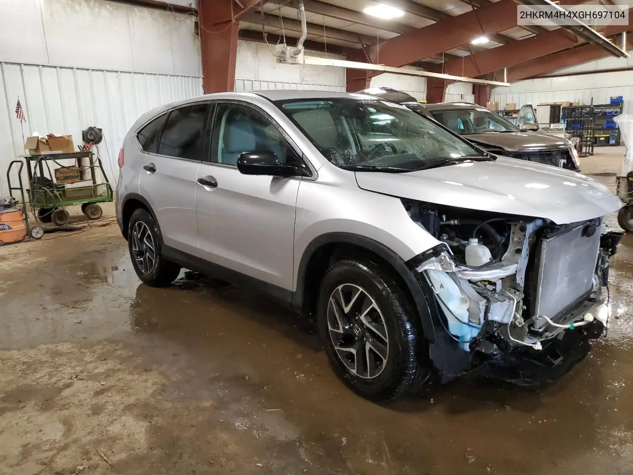 2016 Honda Cr-V Se VIN: 2HKRM4H4XGH697104 Lot: 56739025