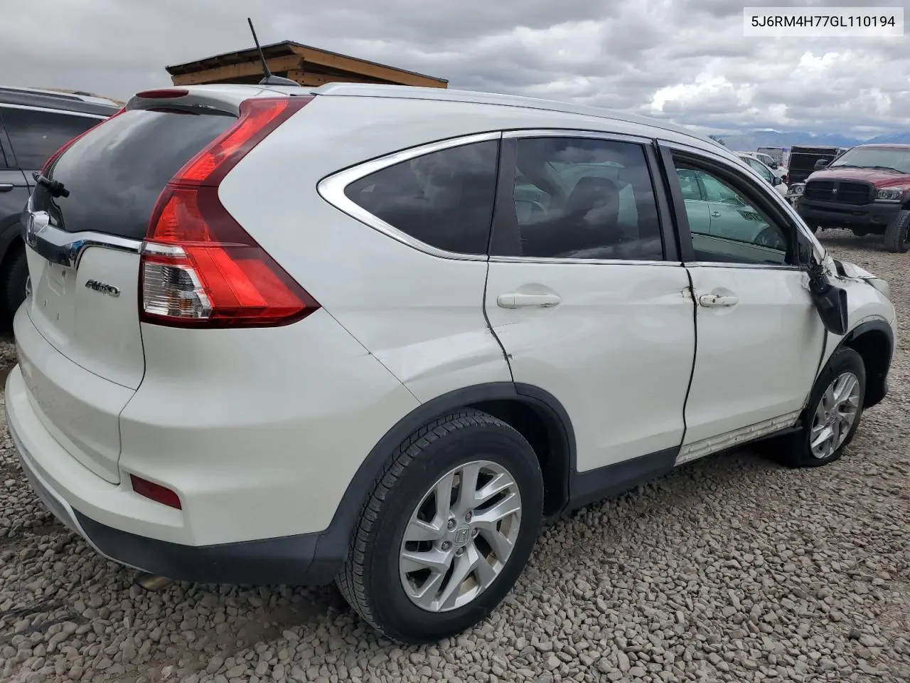 2016 Honda Cr-V Exl VIN: 5J6RM4H77GL110194 Lot: 57217375