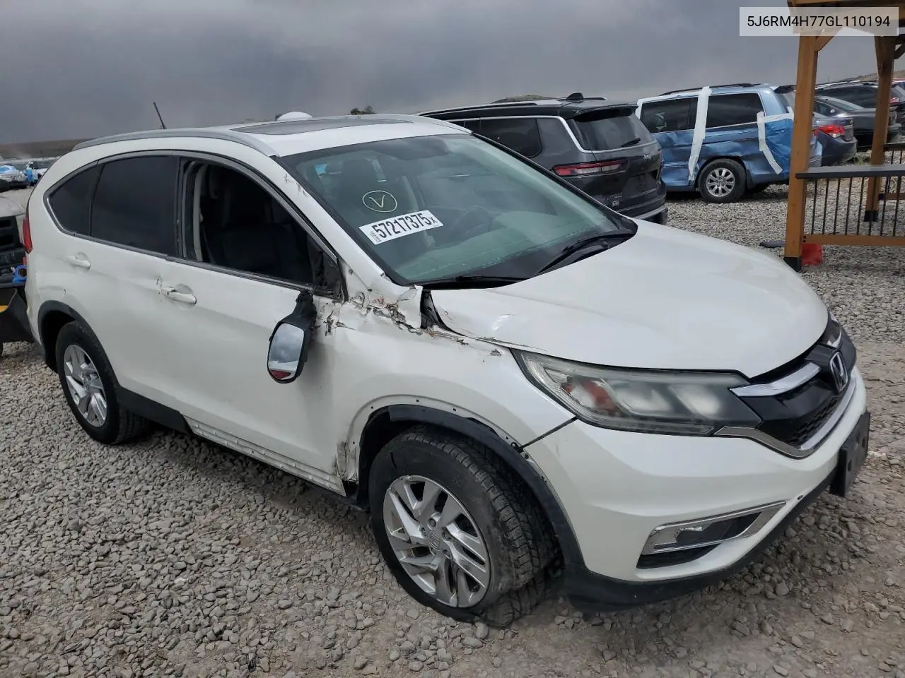 2016 Honda Cr-V Exl VIN: 5J6RM4H77GL110194 Lot: 57217375