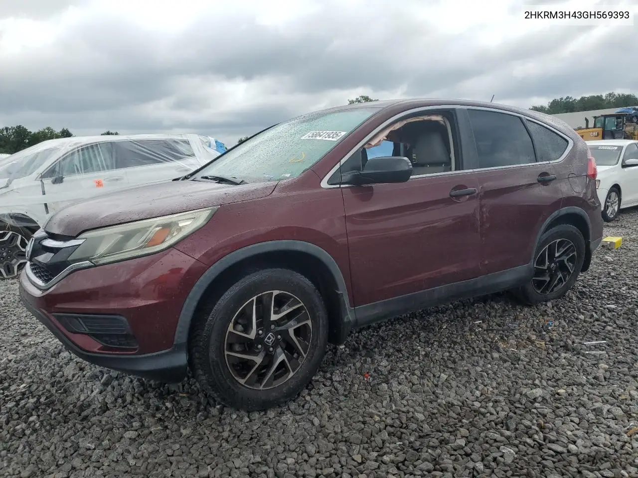 2016 Honda Cr-V Se VIN: 2HKRM3H43GH569393 Lot: 58641935