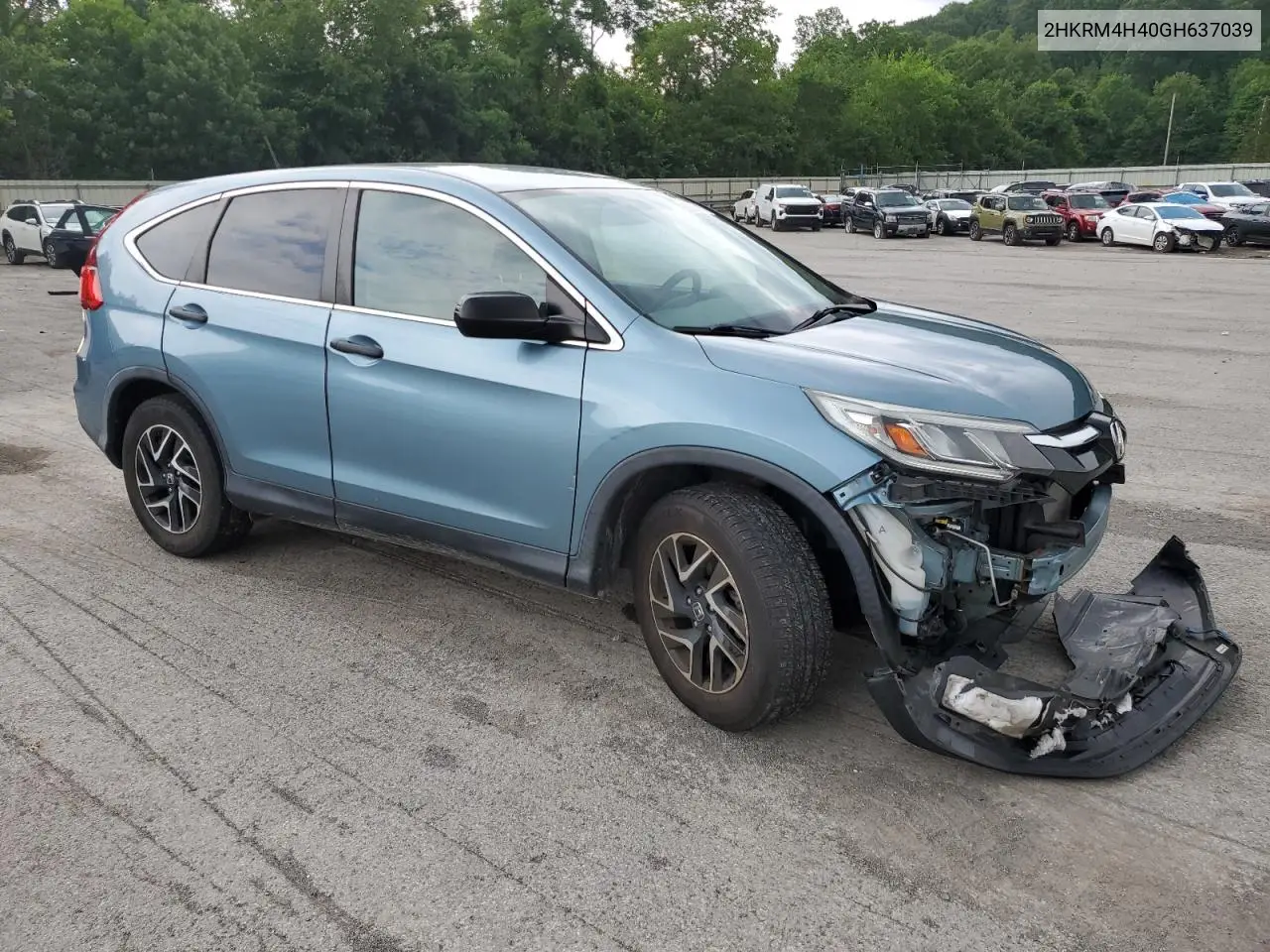 2016 Honda Cr-V Se VIN: 2HKRM4H40GH637039 Lot: 62563785