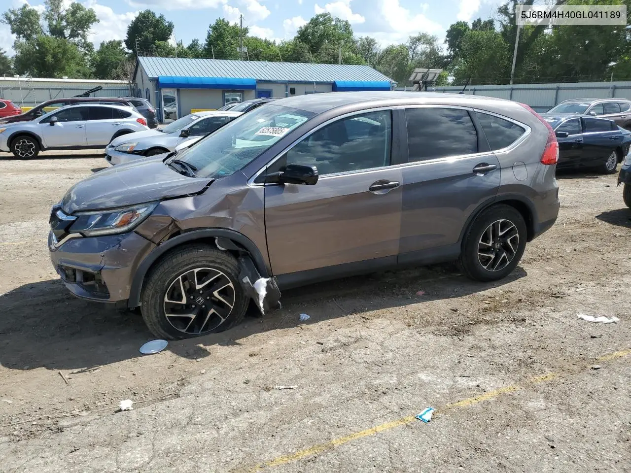 2016 Honda Cr-V Se VIN: 5J6RM4H40GL041189 Lot: 62575805