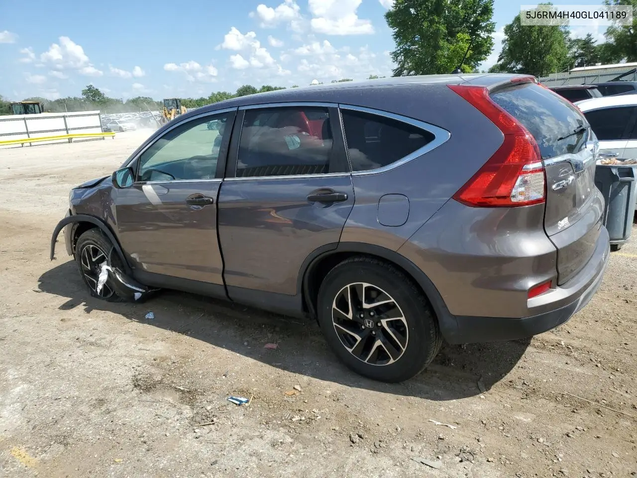 2016 Honda Cr-V Se VIN: 5J6RM4H40GL041189 Lot: 62575805