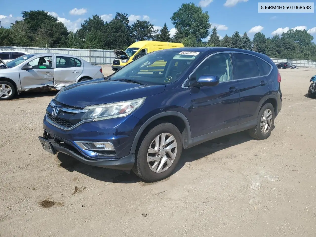 2016 Honda Cr-V Ex VIN: 5J6RM4H55GL068638 Lot: 62964105