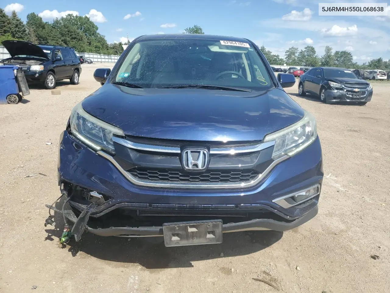2016 Honda Cr-V Ex VIN: 5J6RM4H55GL068638 Lot: 62964105