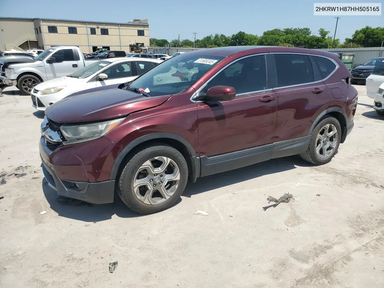 2017 Honda Cr-V Exl VIN: 2HKRW1H87HH505165 Lot: 51565245