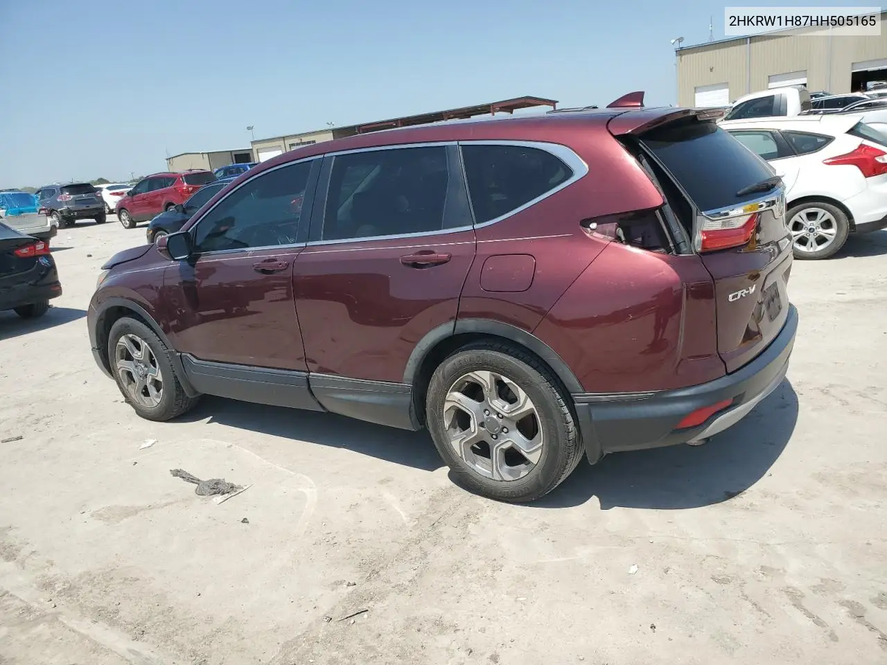 2017 Honda Cr-V Exl VIN: 2HKRW1H87HH505165 Lot: 51565245