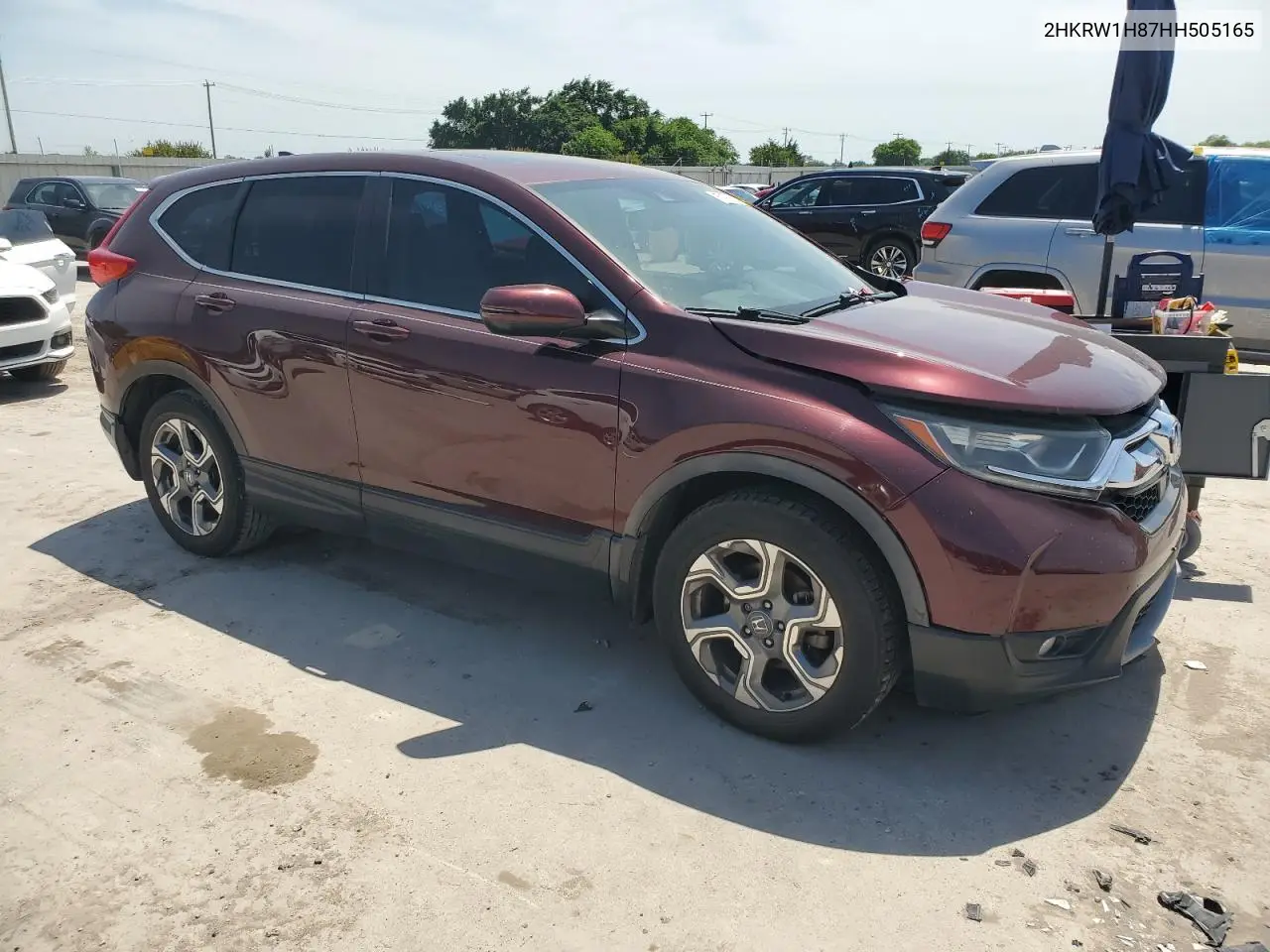 2017 Honda Cr-V Exl VIN: 2HKRW1H87HH505165 Lot: 51565245