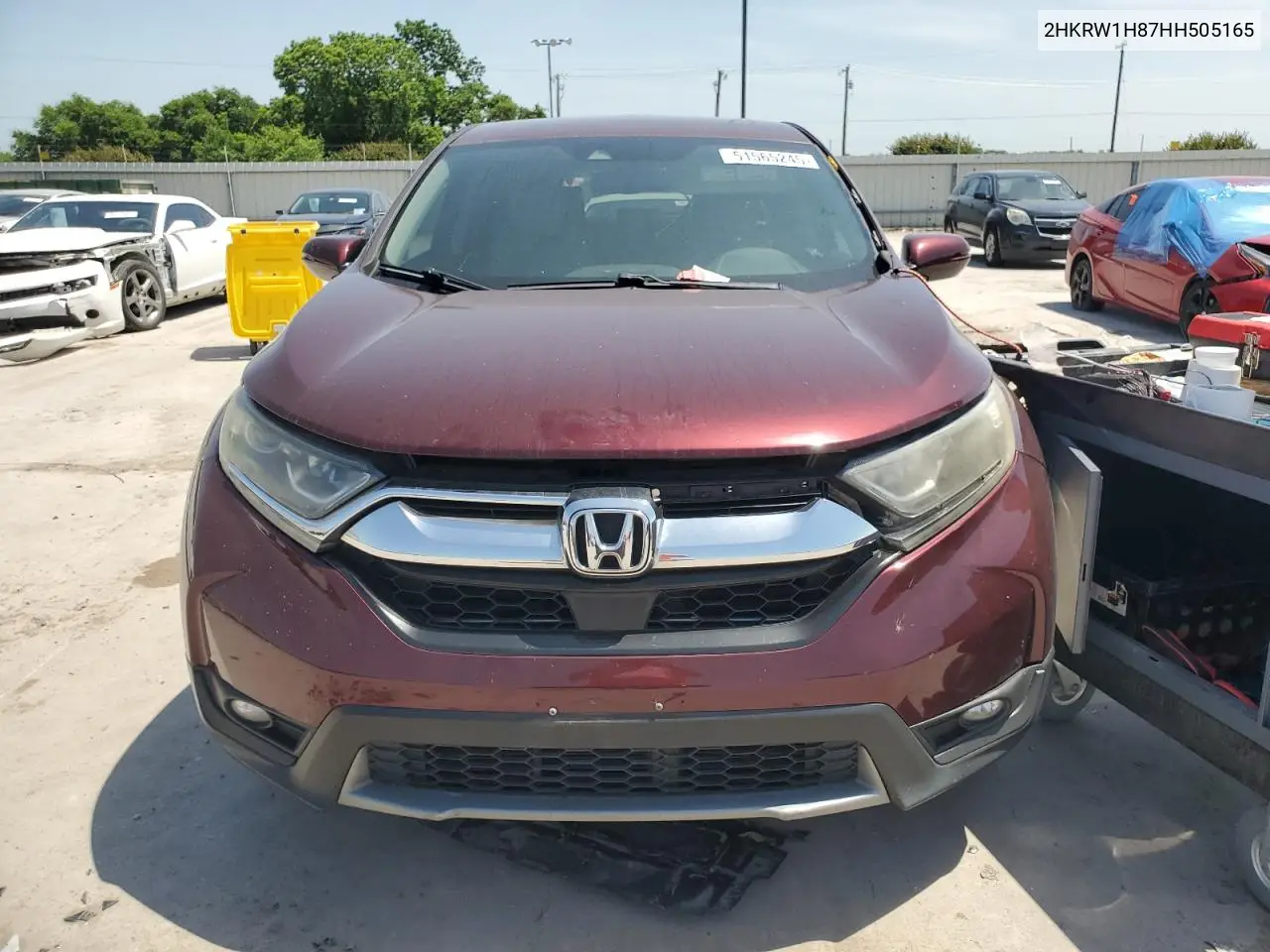 2017 Honda Cr-V Exl VIN: 2HKRW1H87HH505165 Lot: 51565245