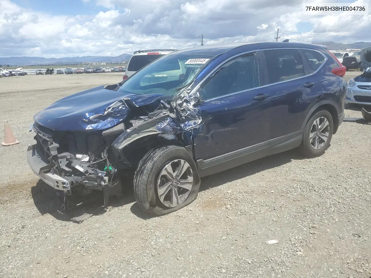 2017 Honda Cr-V Lx VIN: 7FARW5H38HE004736 Lot: 56980445