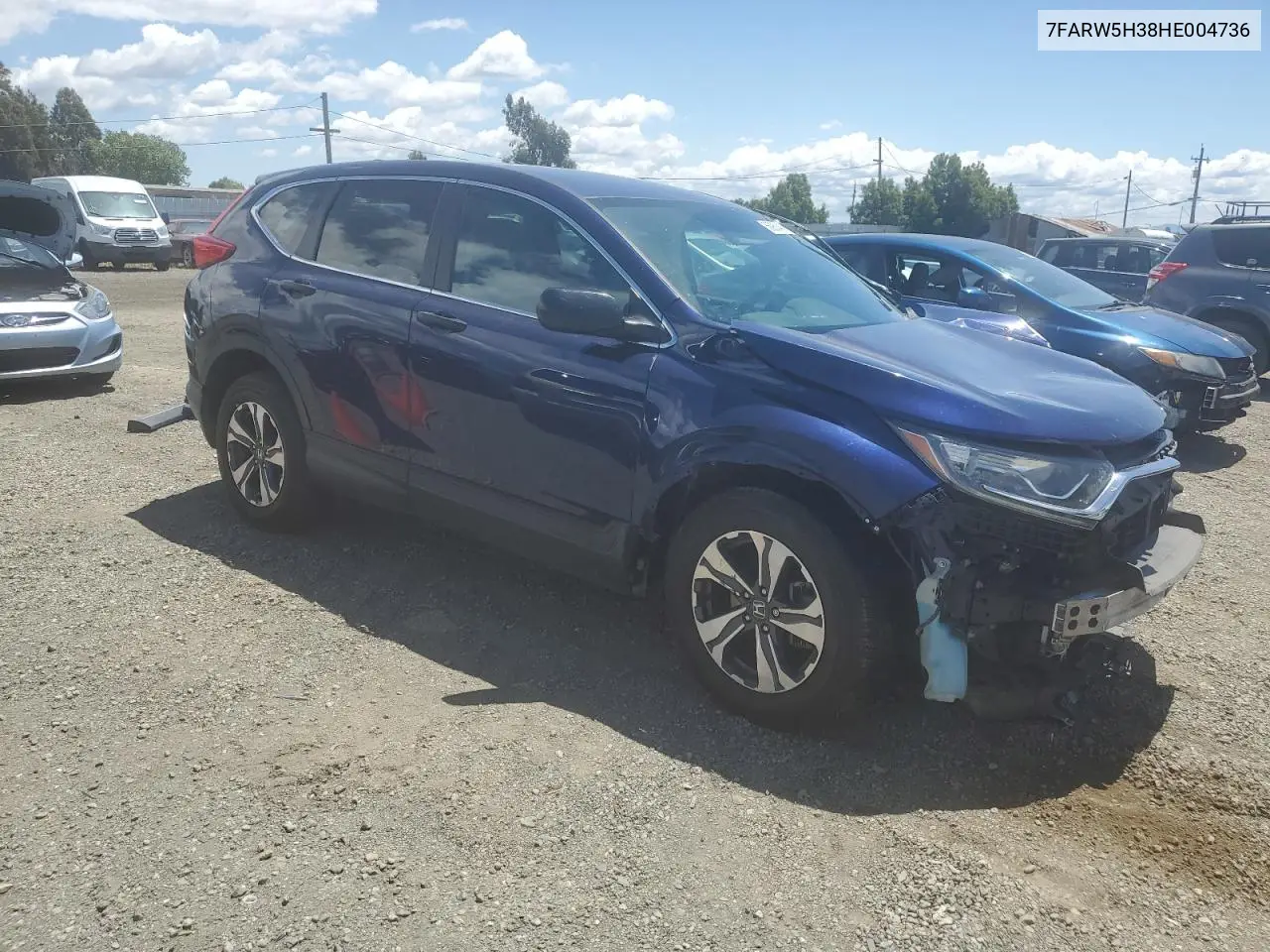 2017 Honda Cr-V Lx VIN: 7FARW5H38HE004736 Lot: 56980445