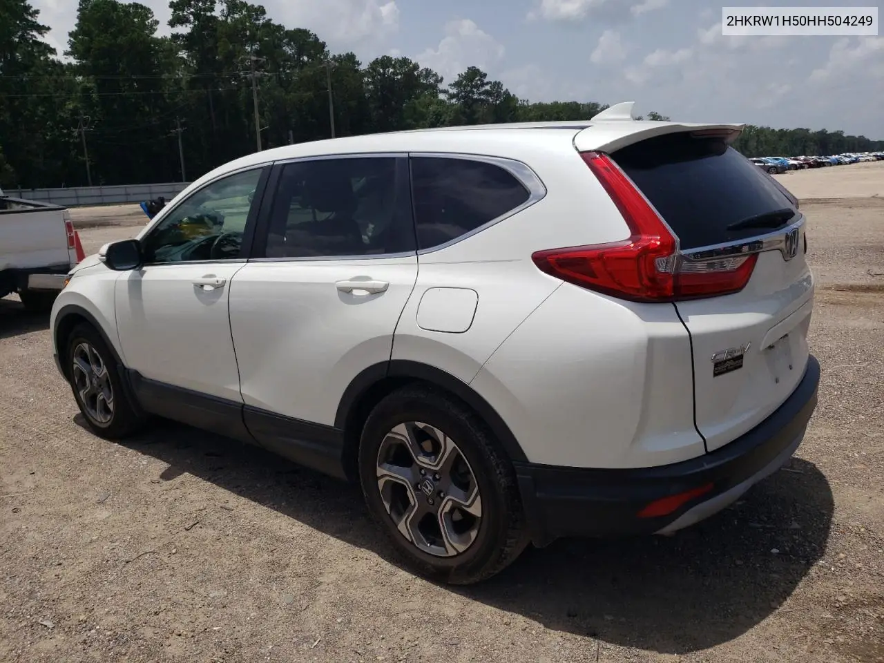 2017 Honda Cr-V Ex VIN: 2HKRW1H50HH504249 Lot: 62488765