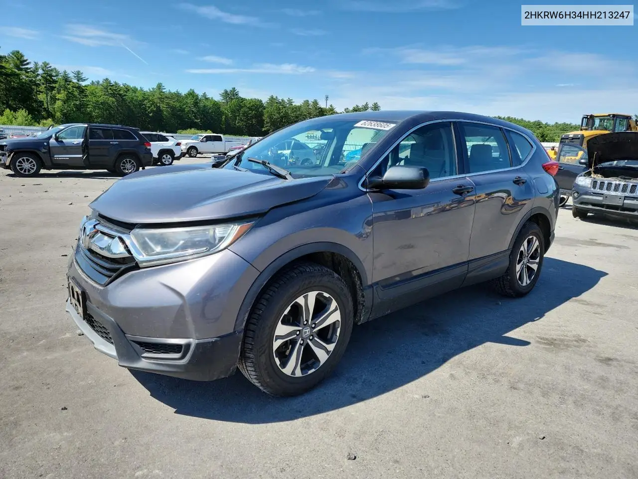 2017 Honda Cr-V Lx VIN: 2HKRW6H34HH213247 Lot: 62638605