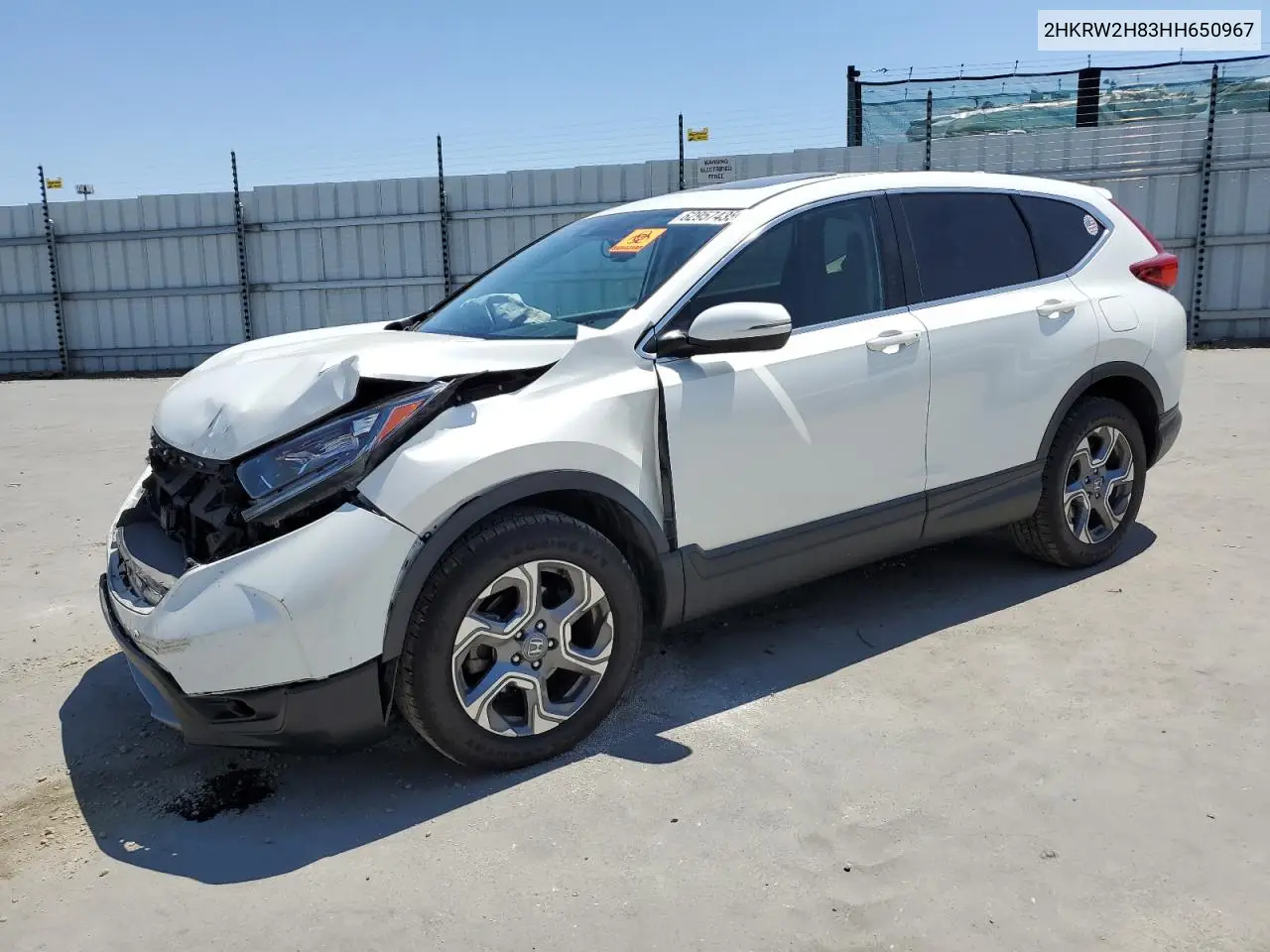 2017 Honda Cr-V Exl VIN: 2HKRW2H83HH650967 Lot: 62957435