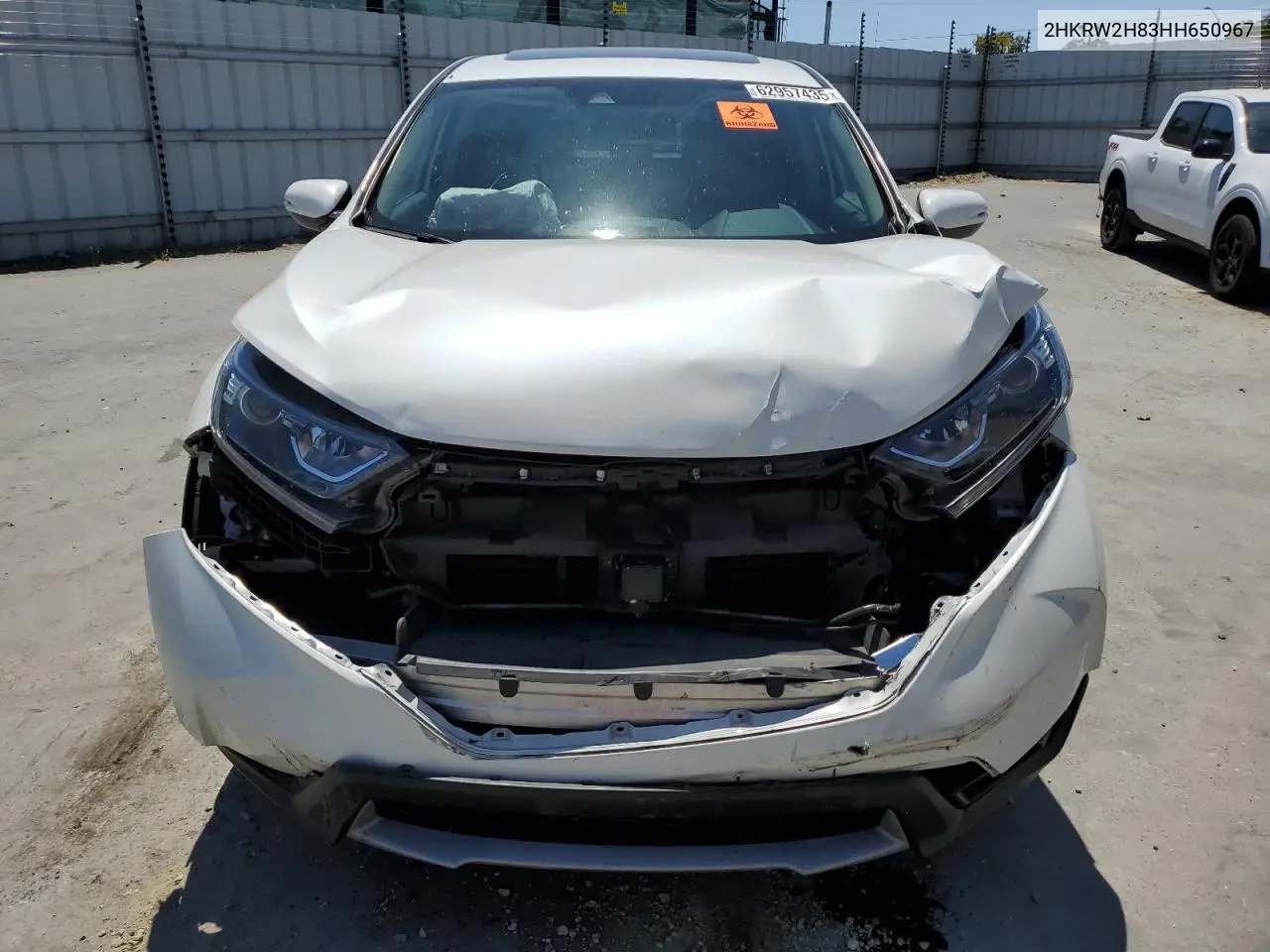 2017 Honda Cr-V Exl VIN: 2HKRW2H83HH650967 Lot: 62957435