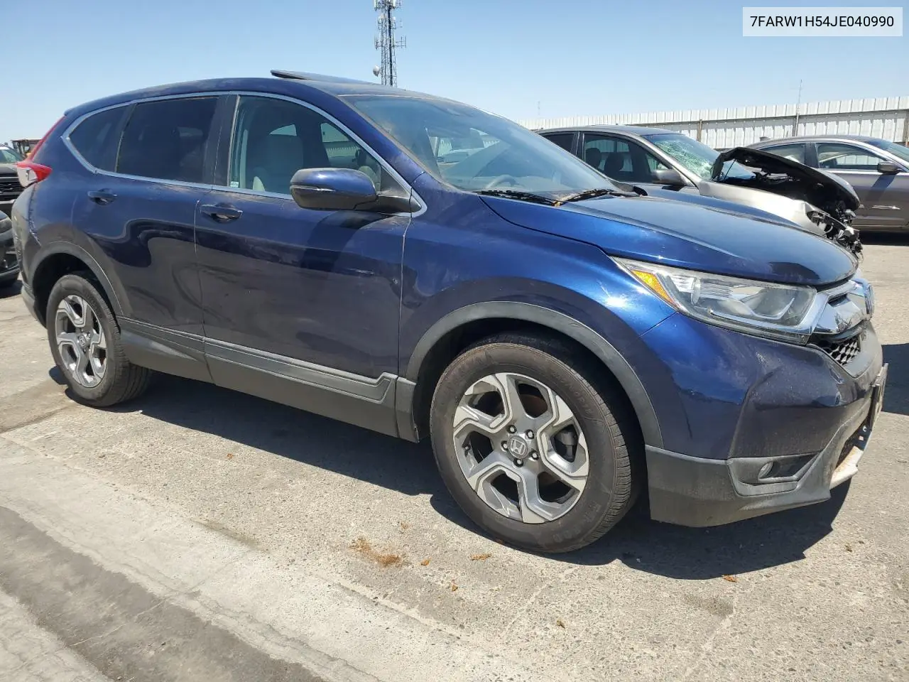 2018 Honda Cr-V Ex VIN: 7FARW1H54JE040990 Lot: 46330665