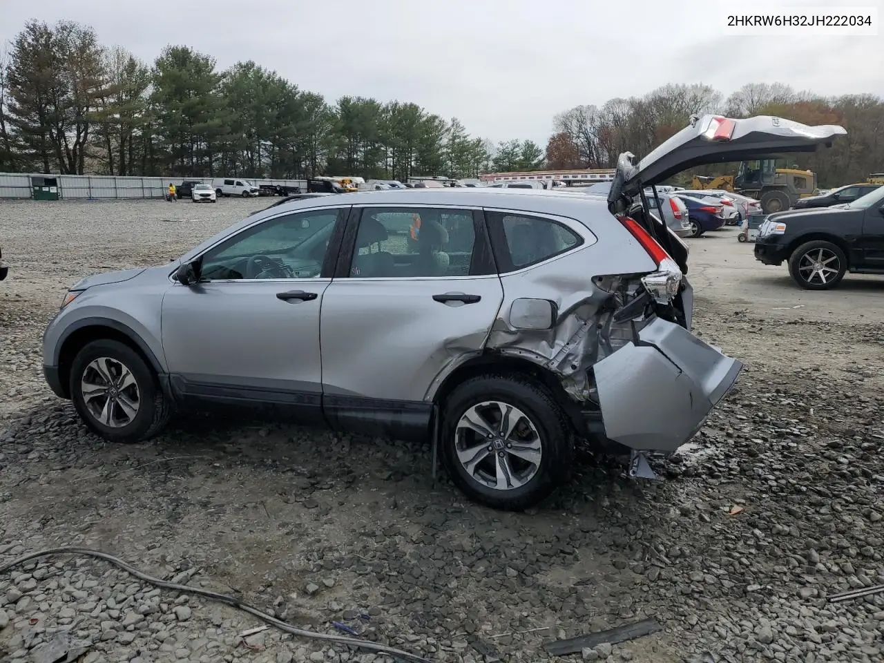 2018 Honda Cr-V Lx VIN: 2HKRW6H32JH222034 Lot: 53774535