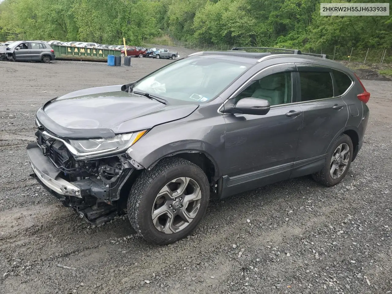 2018 Honda Cr-V Ex VIN: 2HKRW2H55JH633938 Lot: 56866205