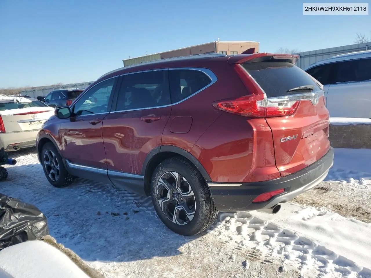 2019 Honda Cr-V Touring VIN: 2HKRW2H9XKH612118 Lot: 45270105