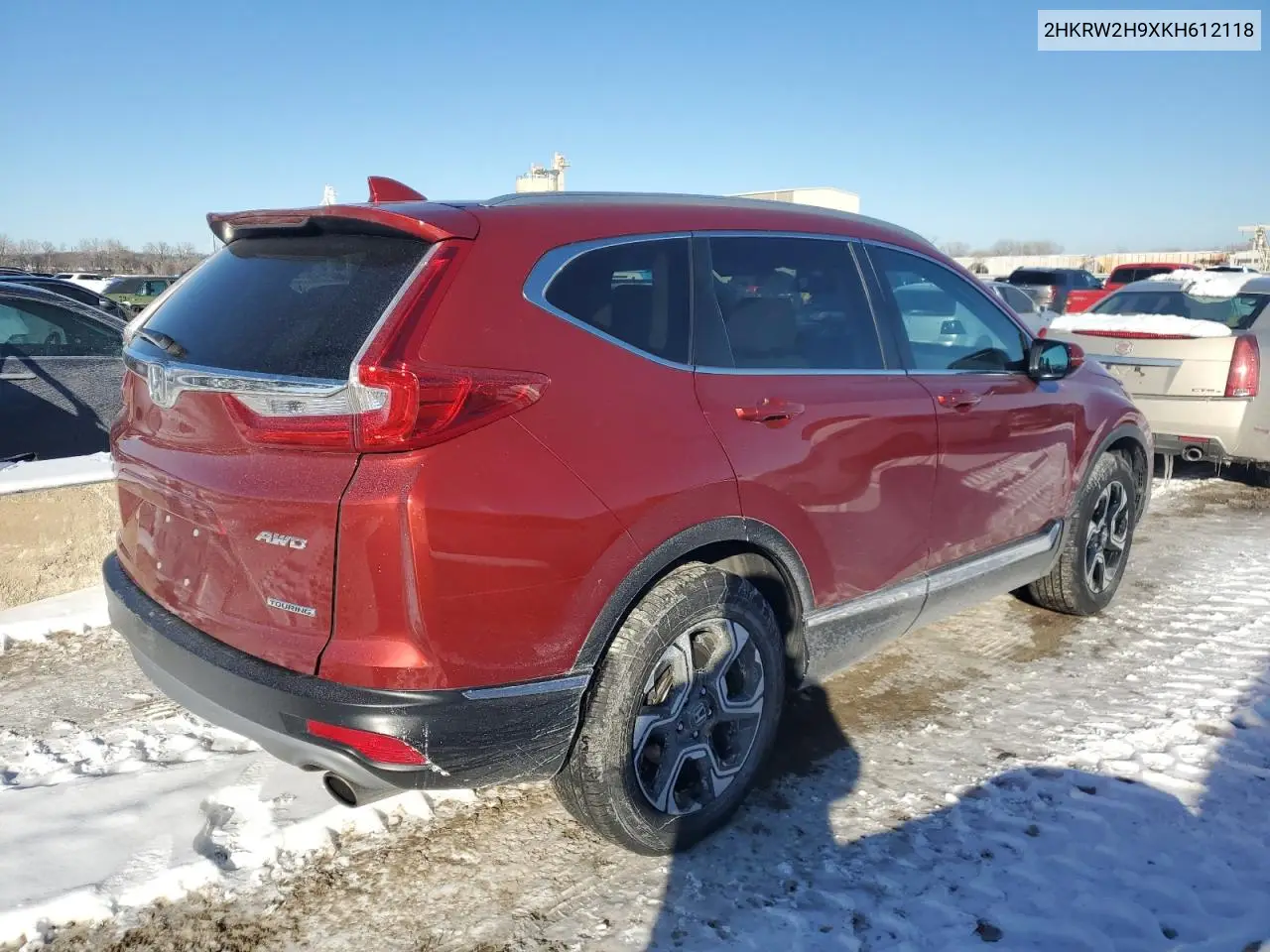 2019 Honda Cr-V Touring VIN: 2HKRW2H9XKH612118 Lot: 45270105