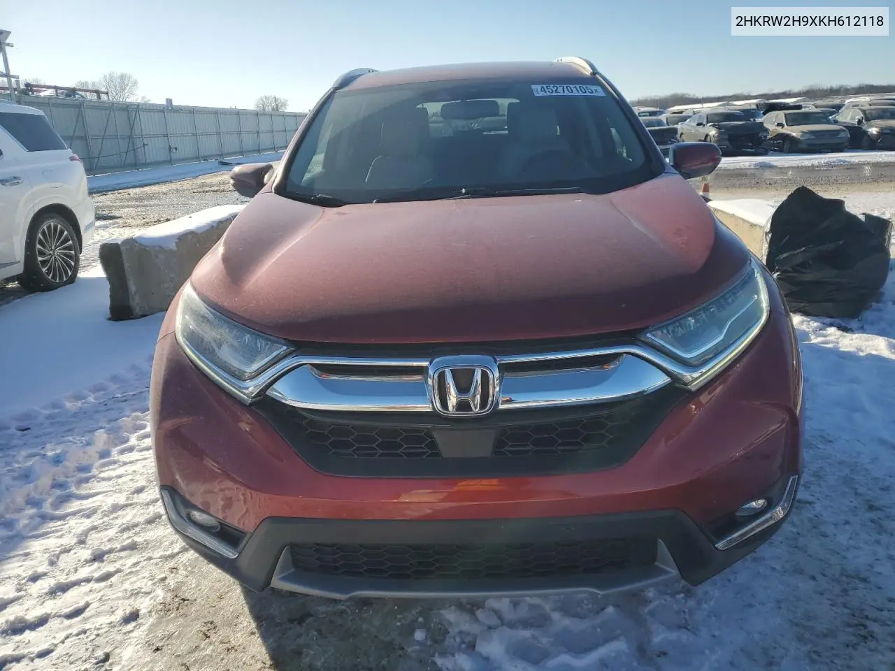 2019 Honda Cr-V Touring VIN: 2HKRW2H9XKH612118 Lot: 45270105