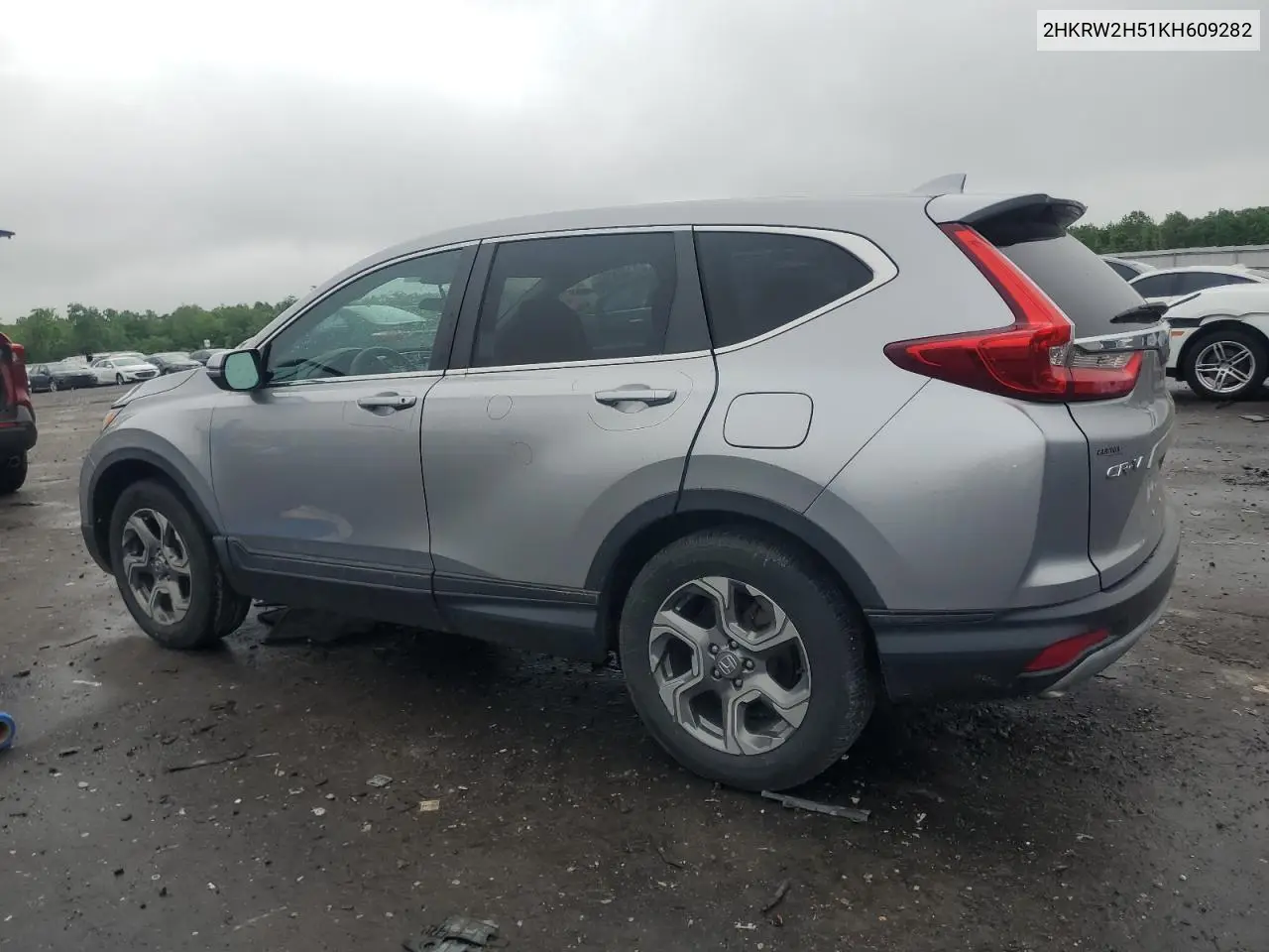 2019 Honda Cr-V Ex VIN: 2HKRW2H51KH609282 Lot: 56622715