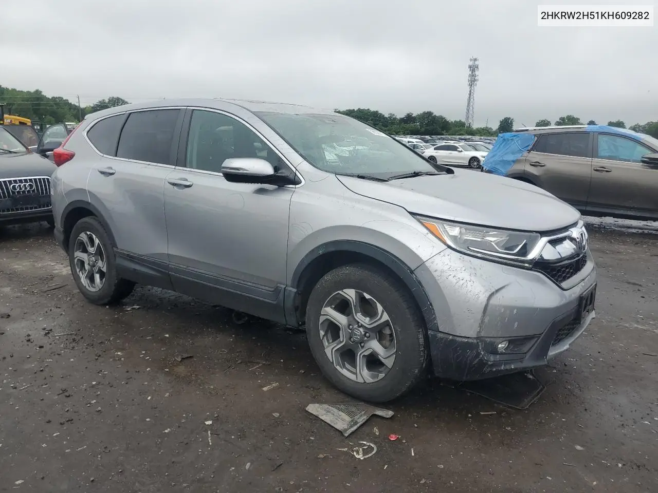 2019 Honda Cr-V Ex VIN: 2HKRW2H51KH609282 Lot: 56622715