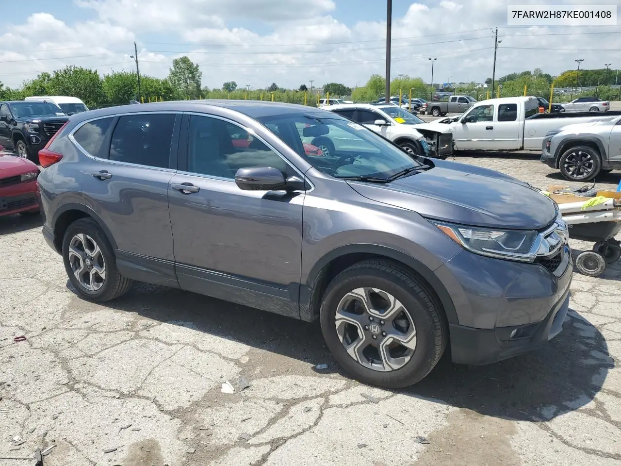 2019 Honda Cr-V Exl VIN: 7FARW2H87KE001408 Lot: 56912275