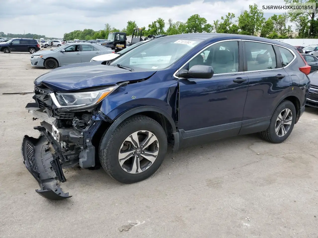 2019 Honda Cr-V Lx VIN: 5J6RW6H3XKL001854 Lot: 57101095