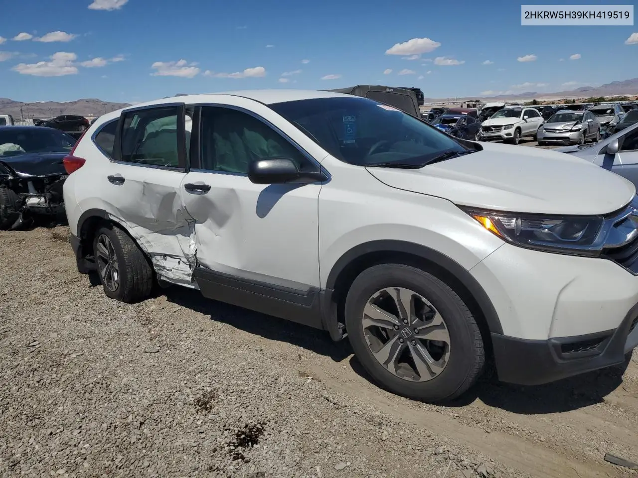 2hkrw5h39kh419519 2HKRW5H39KH419519 2019 Honda Cr-V Lx