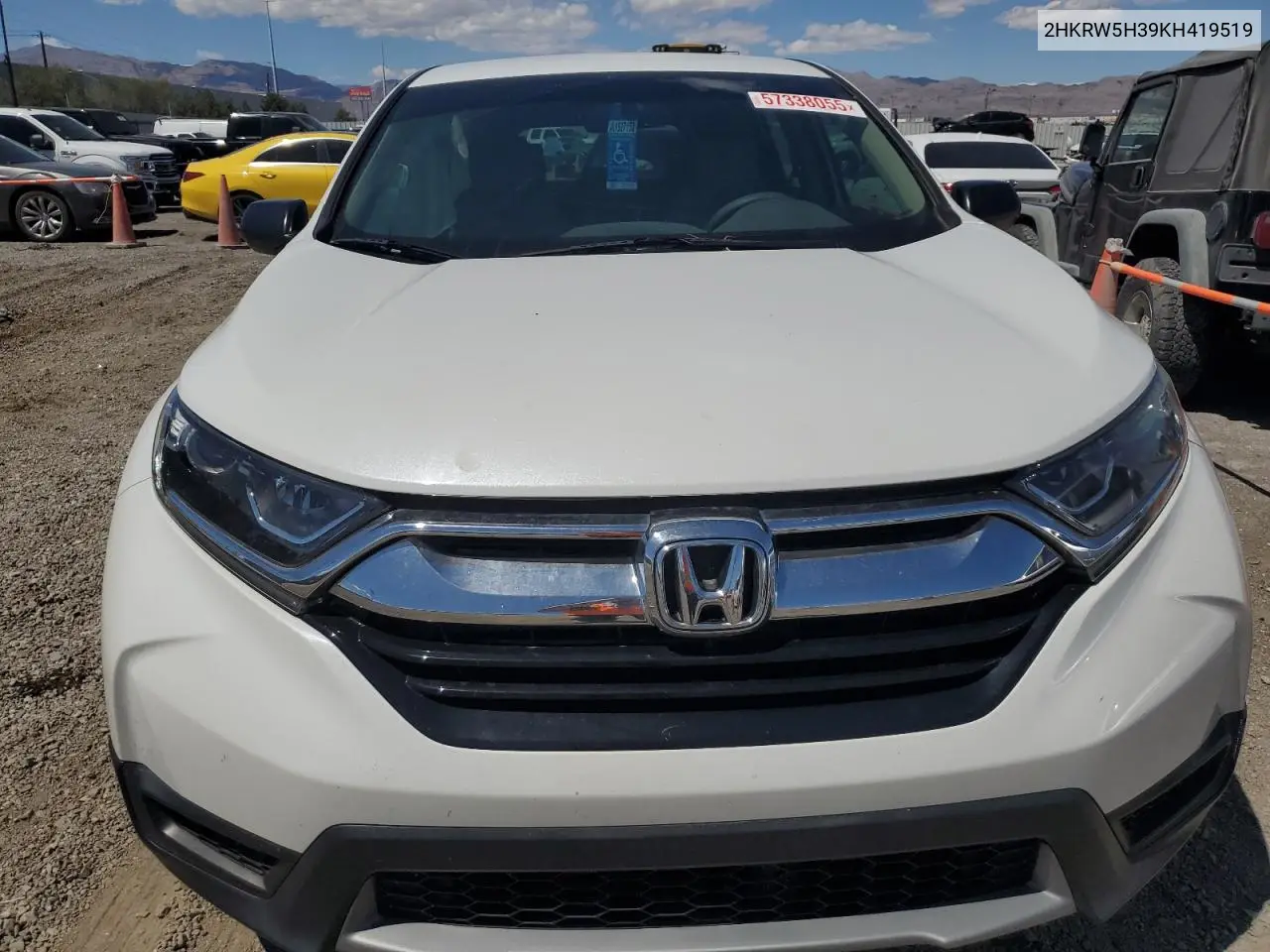 2hkrw5h39kh419519 2HKRW5H39KH419519 2019 Honda Cr-V Lx