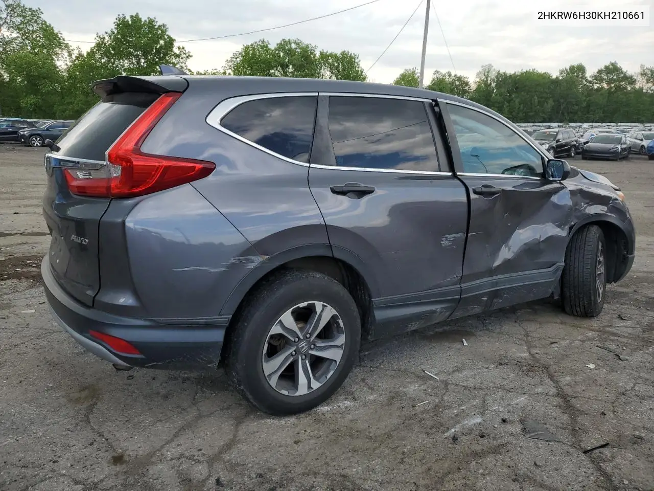 2019 Honda Cr-V Lx VIN: 2HKRW6H30KH210661 Lot: 59158785