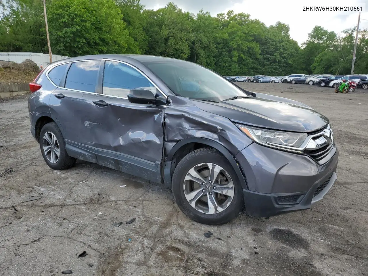 2019 Honda Cr-V Lx VIN: 2HKRW6H30KH210661 Lot: 59158785