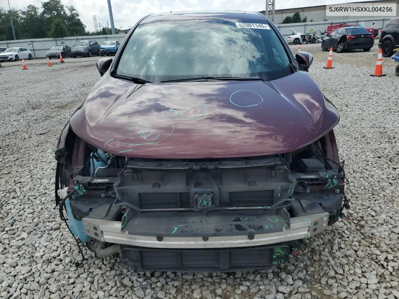 2019 Honda Cr-V Ex VIN: 5J6RW1H5XKL004256 Lot: 62001145