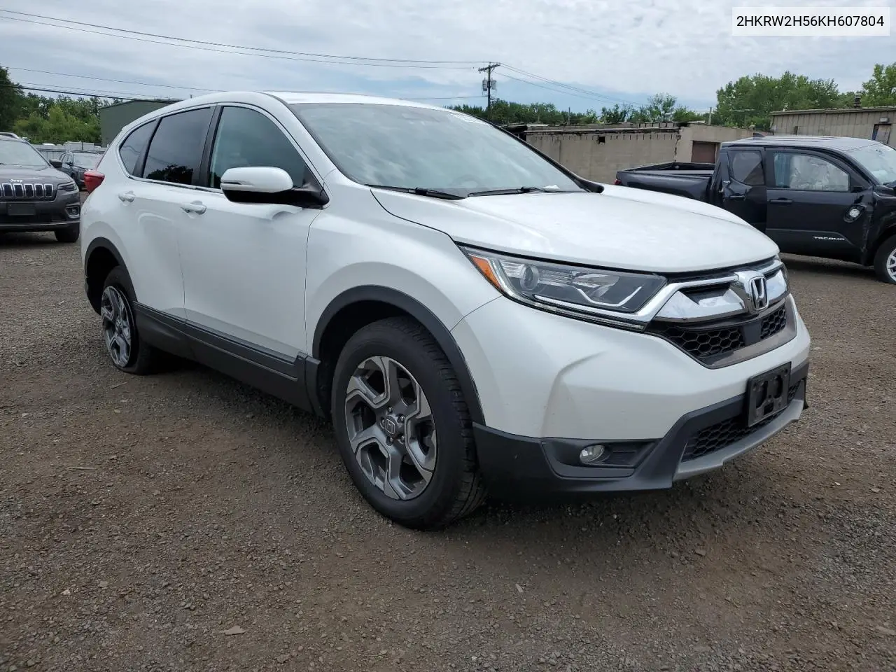 2019 Honda Cr-V Ex VIN: 2HKRW2H56KH607804 Lot: 62224085