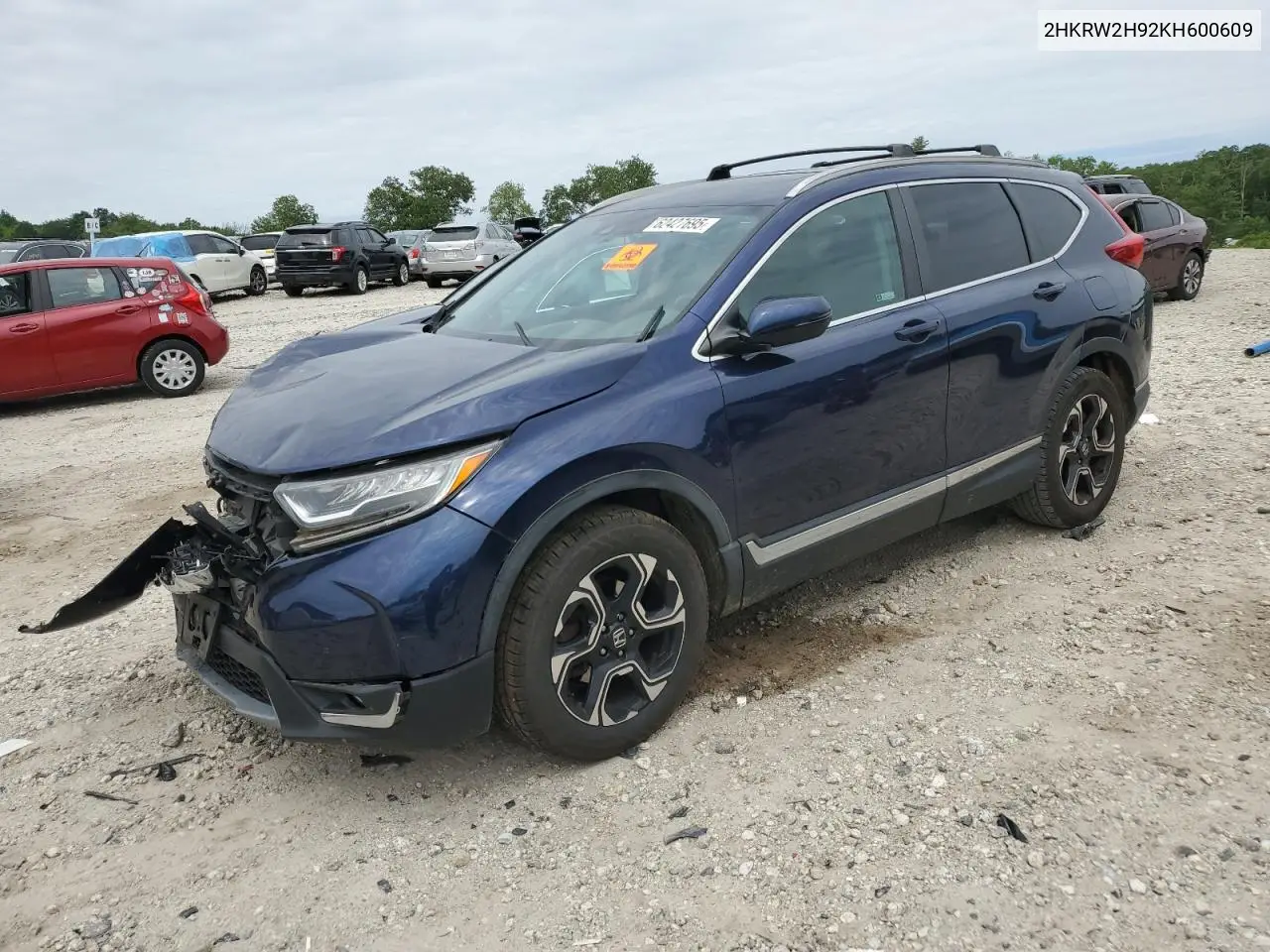 2019 Honda Cr-V Touring VIN: 2HKRW2H92KH600609 Lot: 62427695