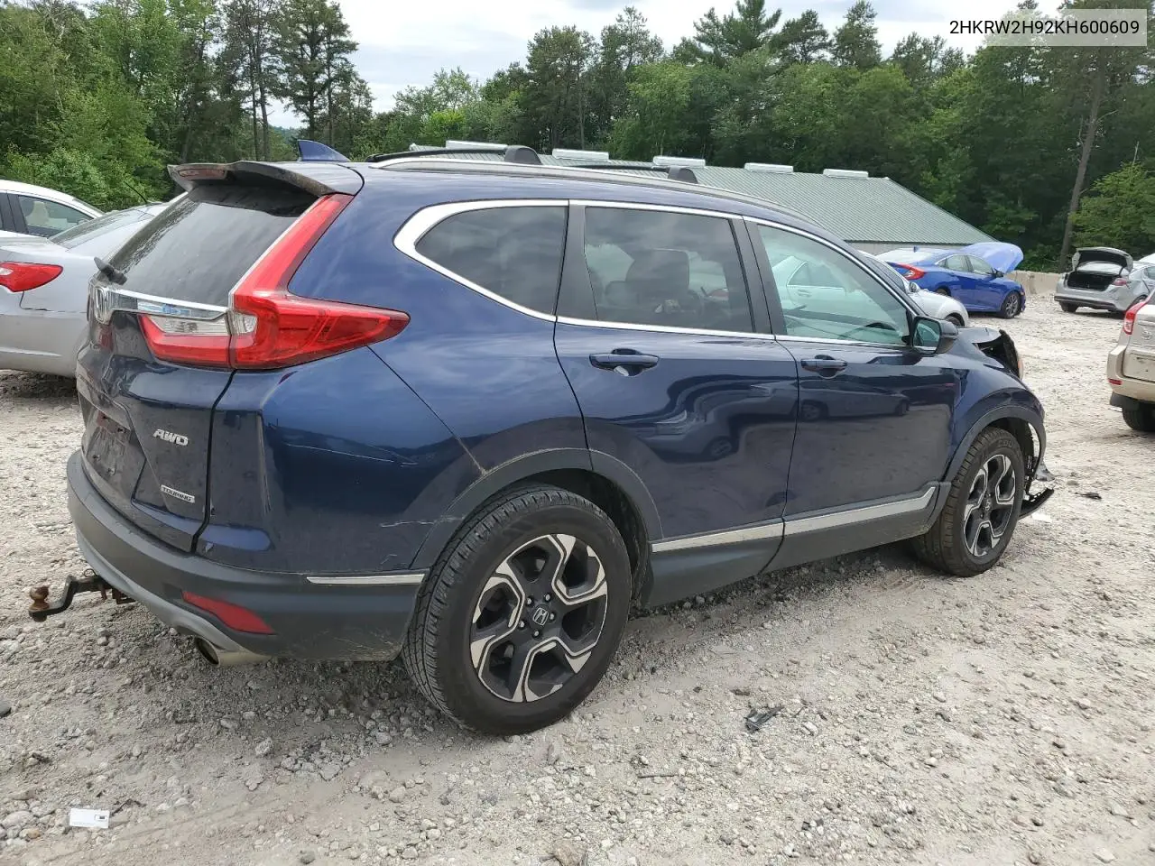 2019 Honda Cr-V Touring VIN: 2HKRW2H92KH600609 Lot: 62427695