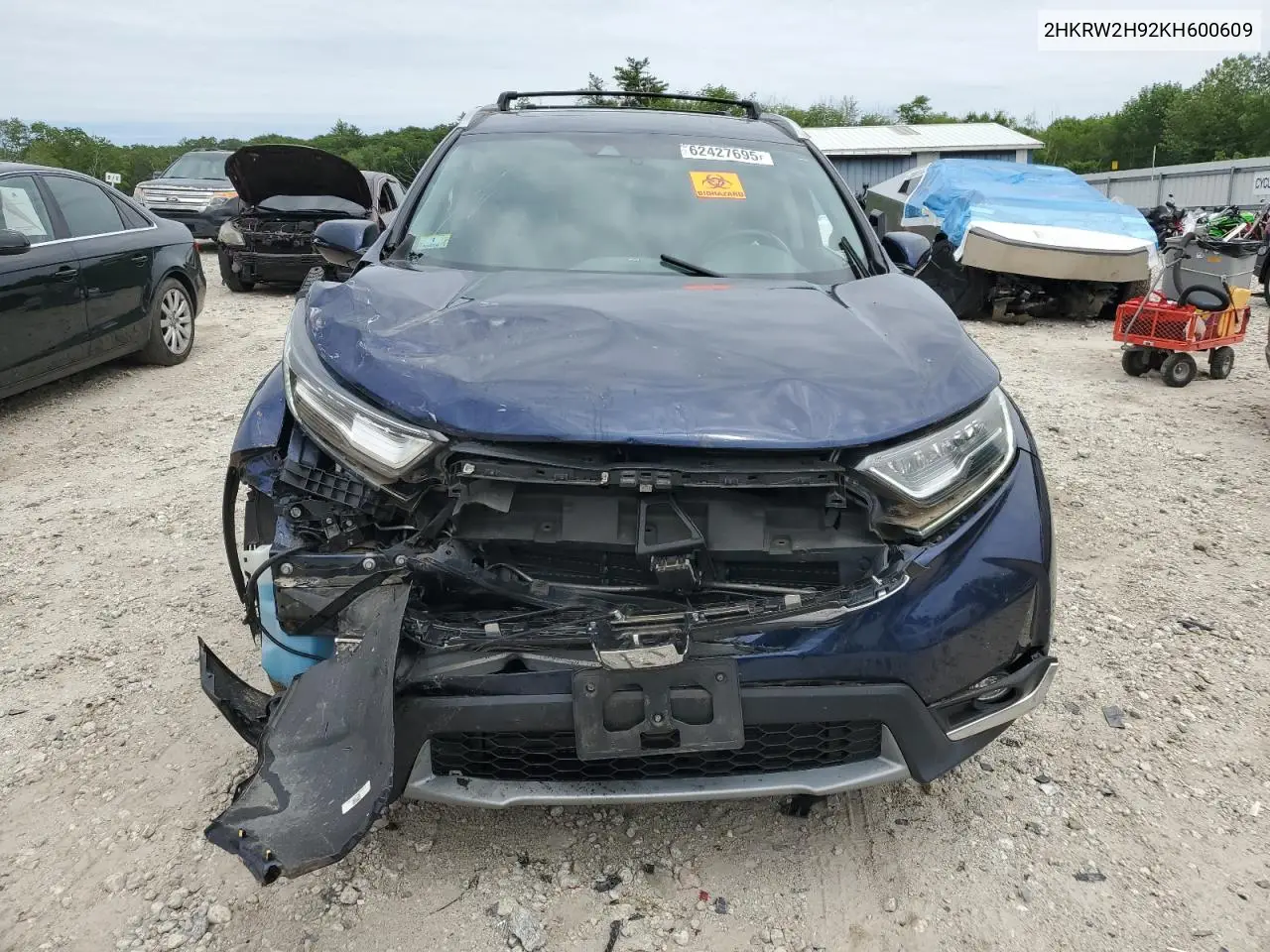 2019 Honda Cr-V Touring VIN: 2HKRW2H92KH600609 Lot: 62427695