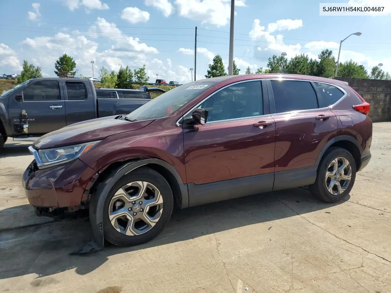 2019 Honda Cr-V Ex VIN: 5J6RW1H54KL004687 Lot: 62534195