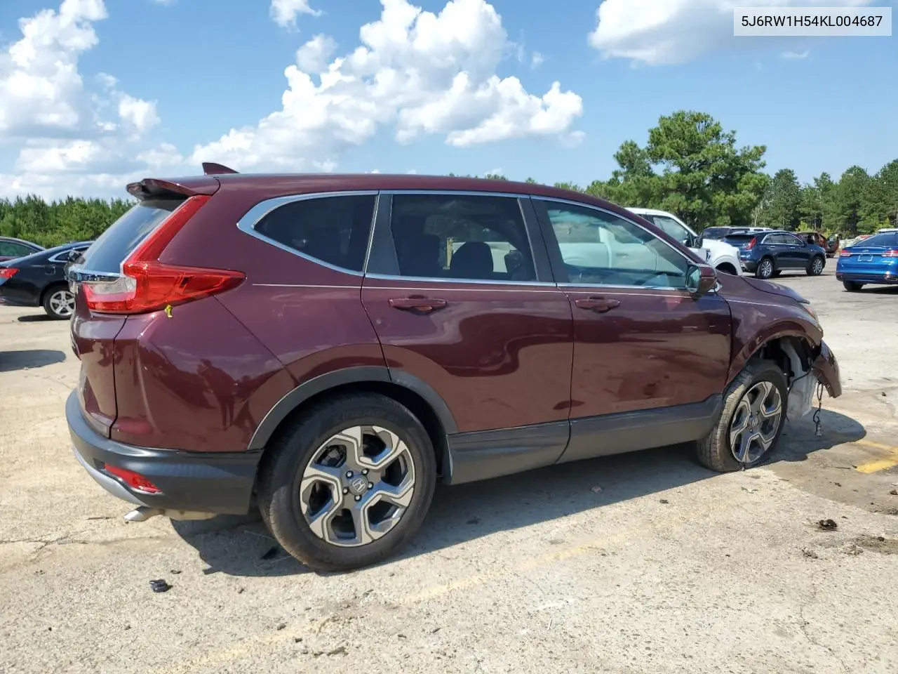 2019 Honda Cr-V Ex VIN: 5J6RW1H54KL004687 Lot: 62534195