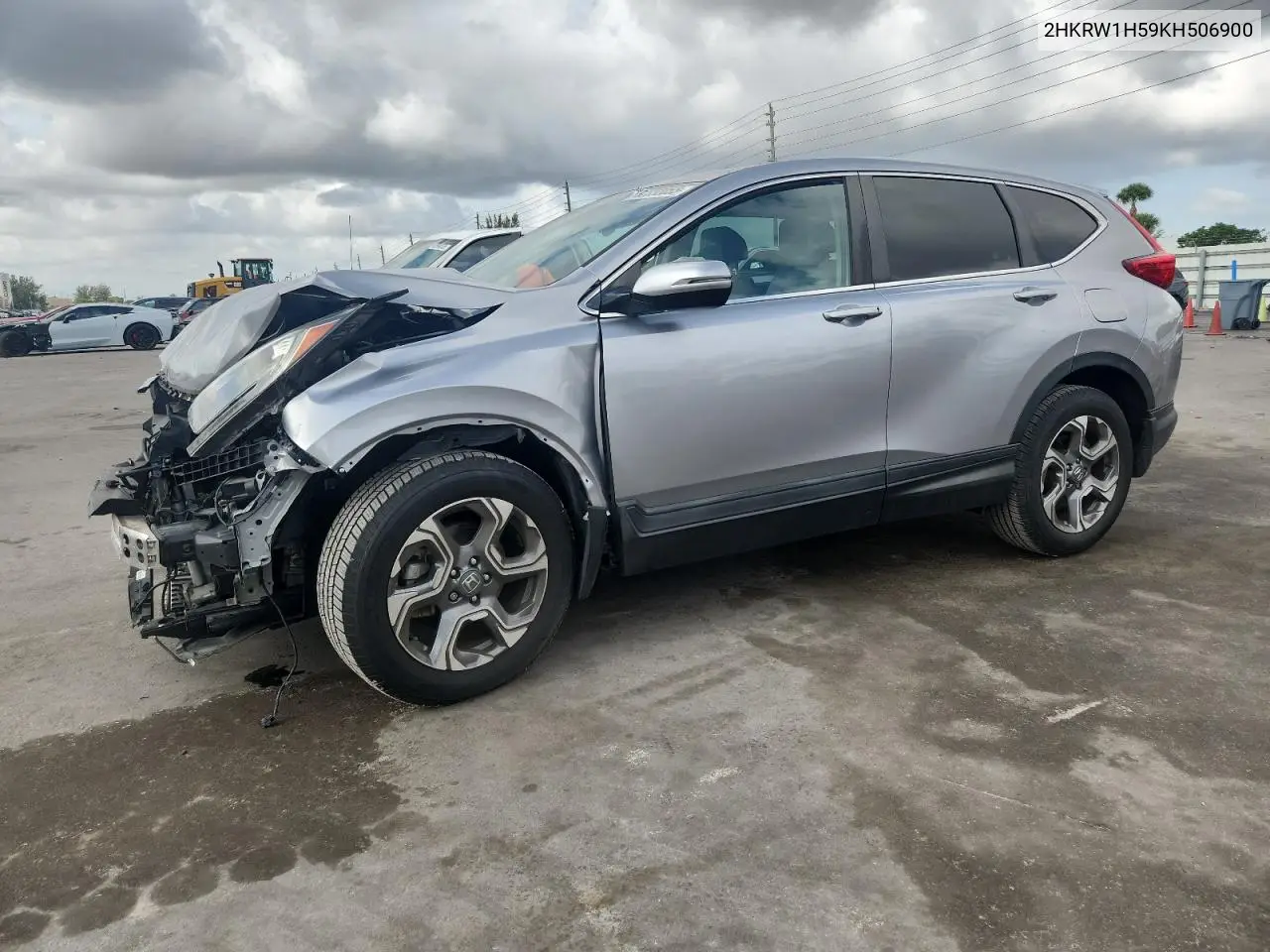 2019 Honda Cr-V Ex VIN: 2HKRW1H59KH506900 Lot: 62832055