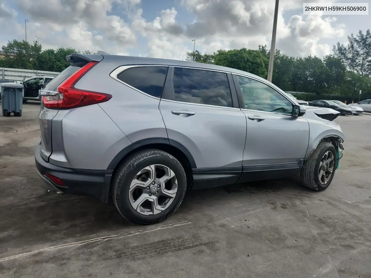 2019 Honda Cr-V Ex VIN: 2HKRW1H59KH506900 Lot: 62832055