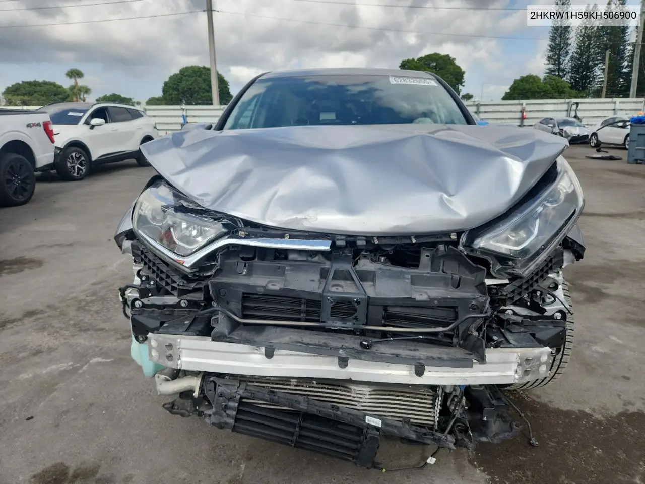 2019 Honda Cr-V Ex VIN: 2HKRW1H59KH506900 Lot: 62832055